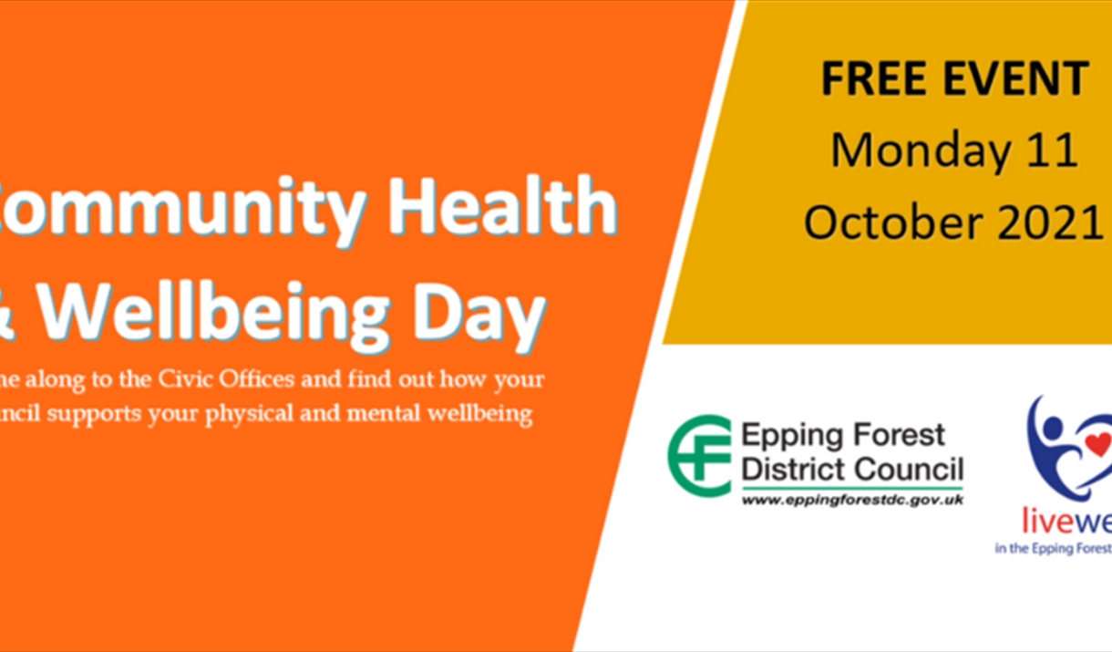 Banner reads Community Health and Wellbeing Day