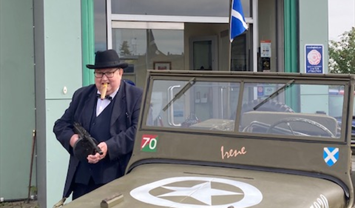 Churchill and Willys Jeep 'Irene' at CMSM