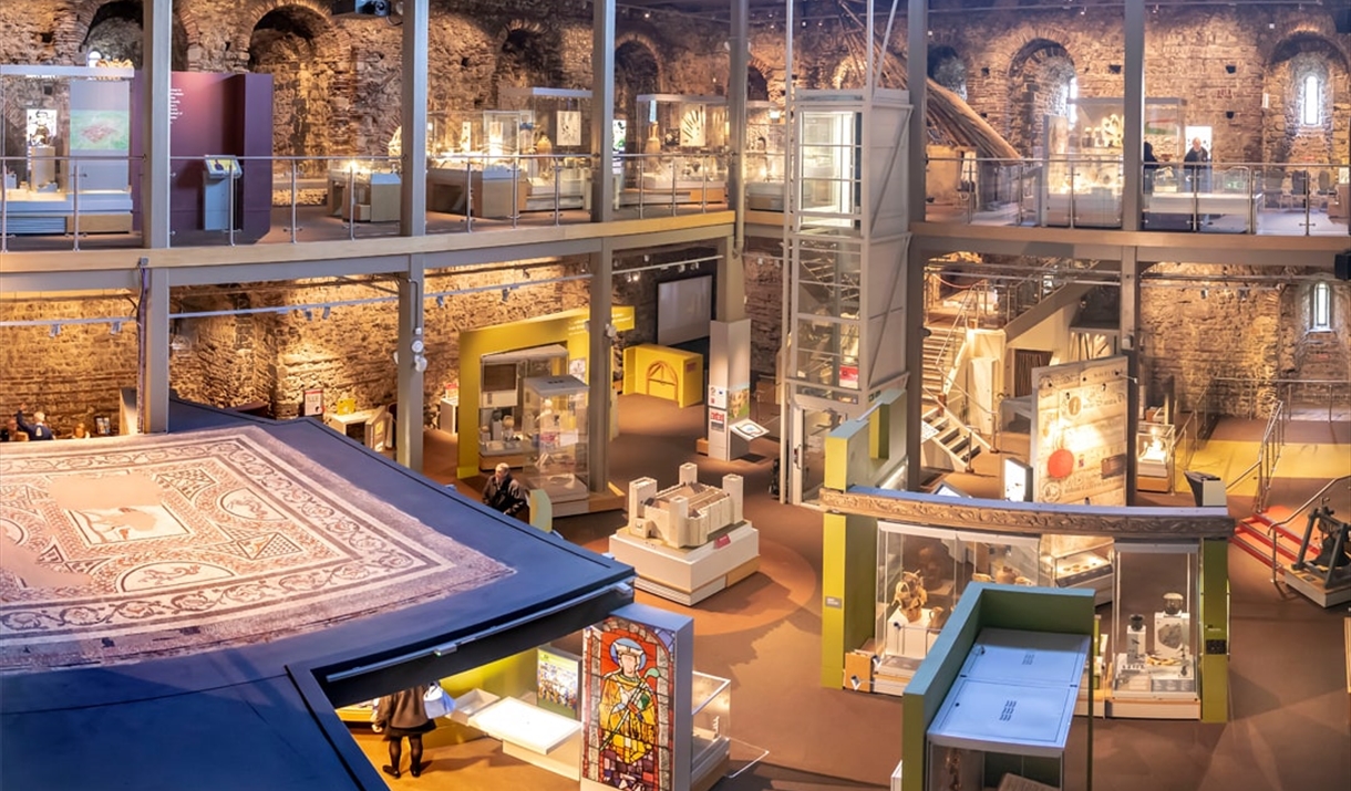 An interior shot of Colchester CAstle