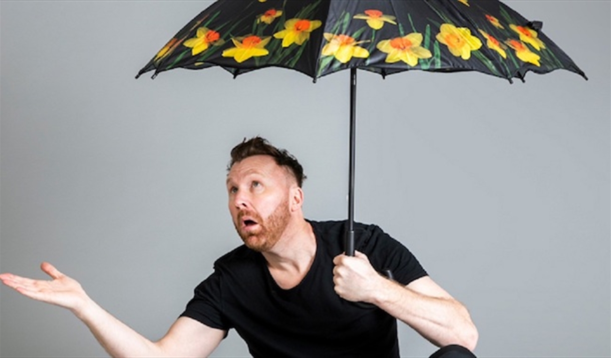 Jason Byrne Under an Umbrella