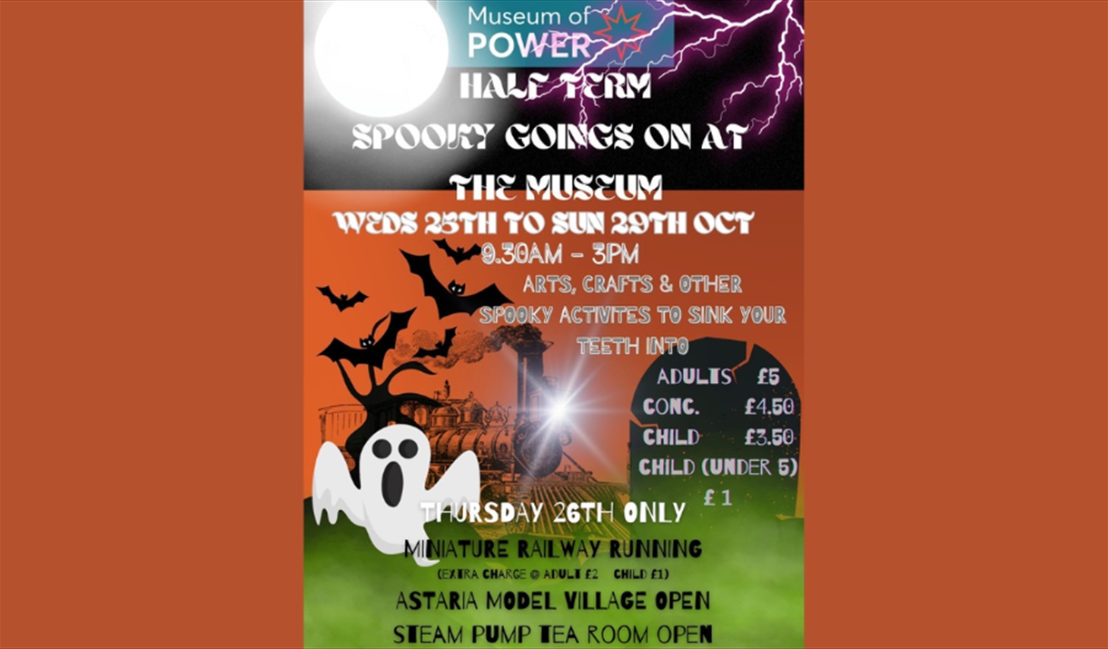 Poster for Halloween at Museum of Power