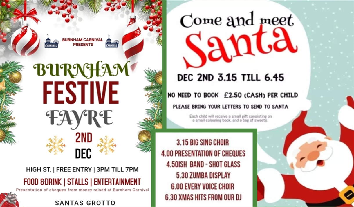 Burnham Festive Fayre poster