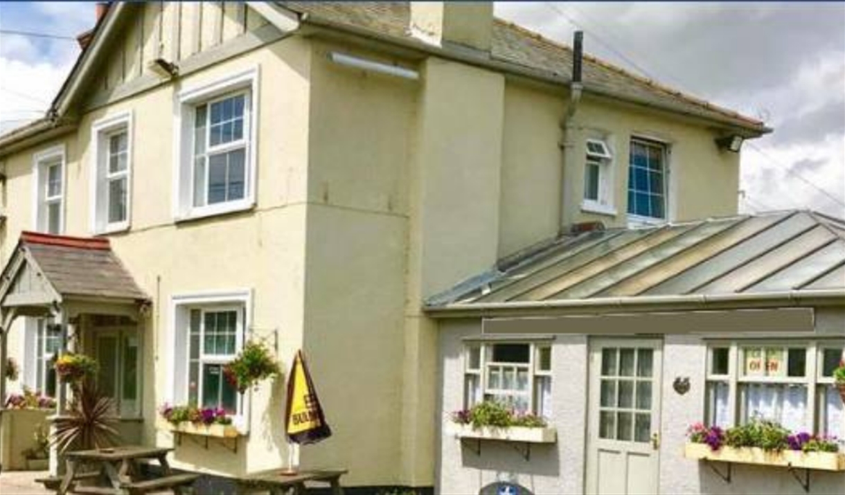 Outside of The Cricketers, Bradwell