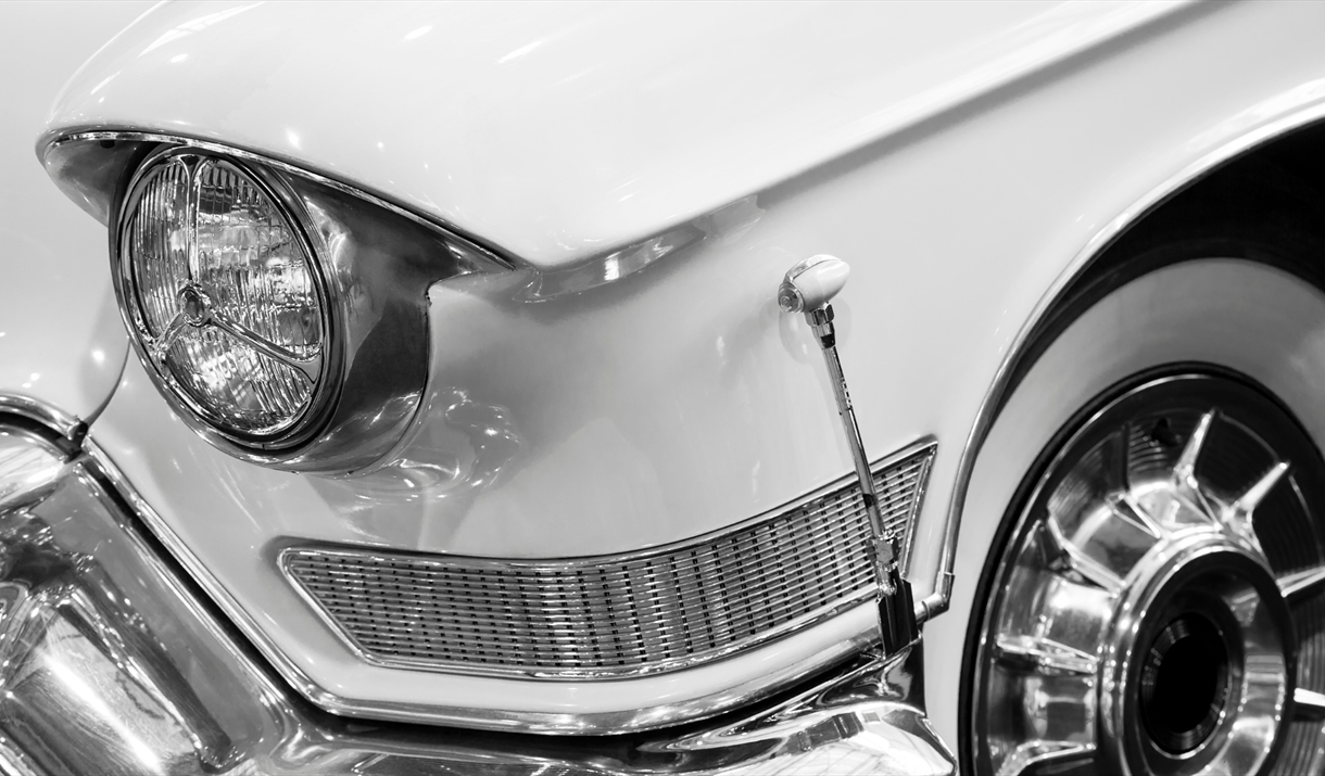 Detail of classic car