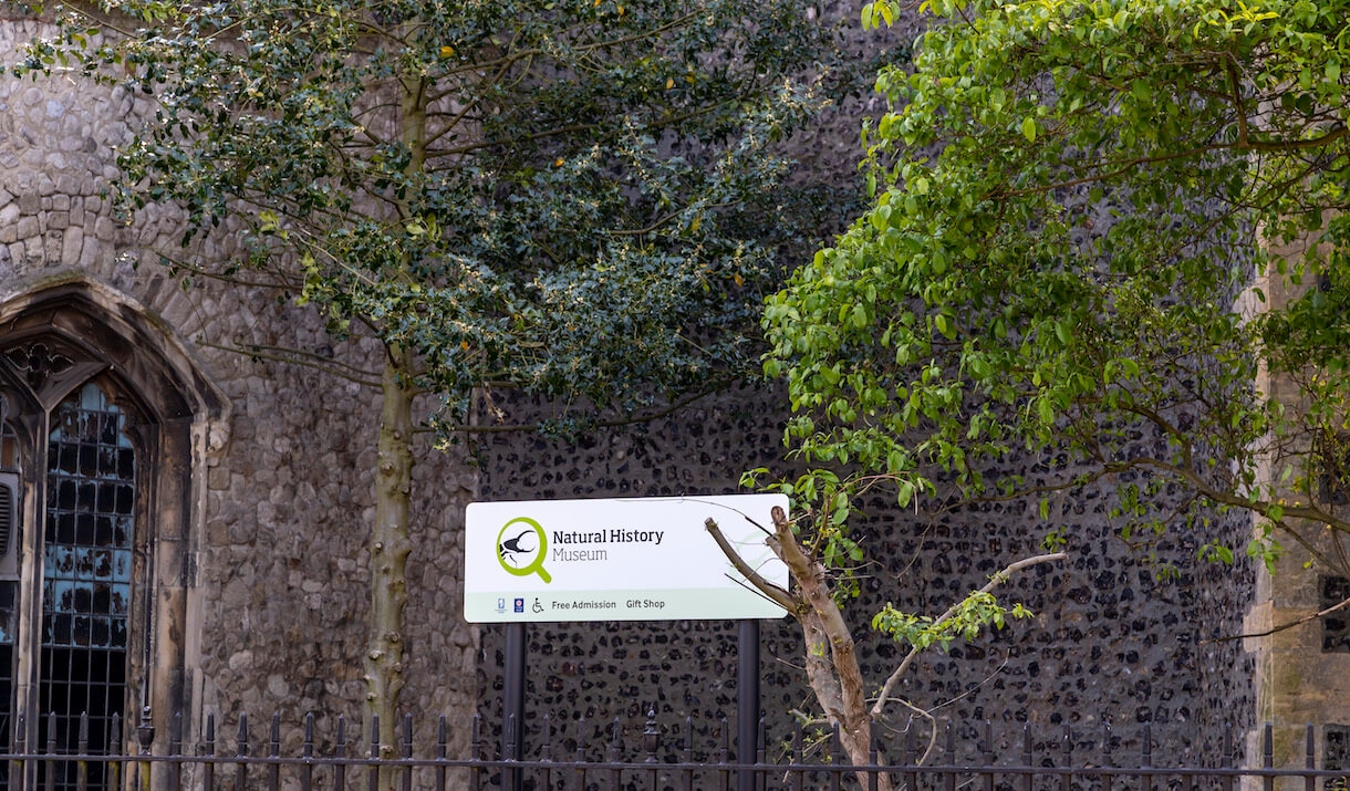 Natural History Museum Outside Signage