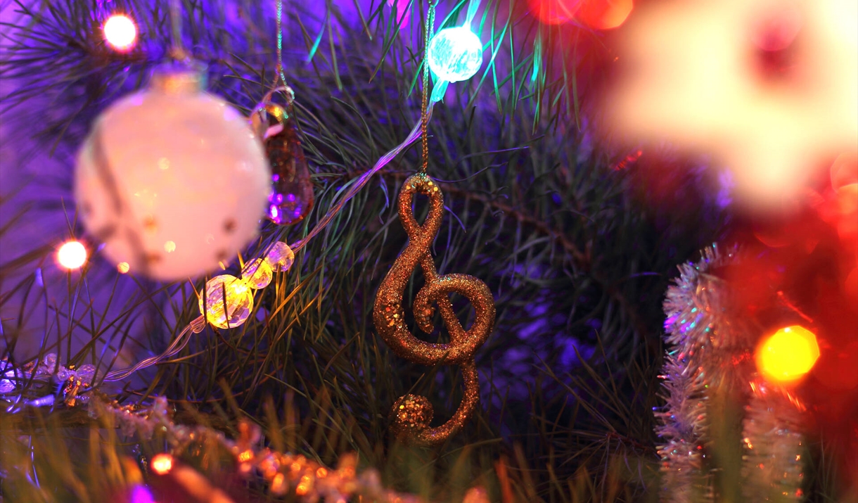 Christmas decorations on a tree