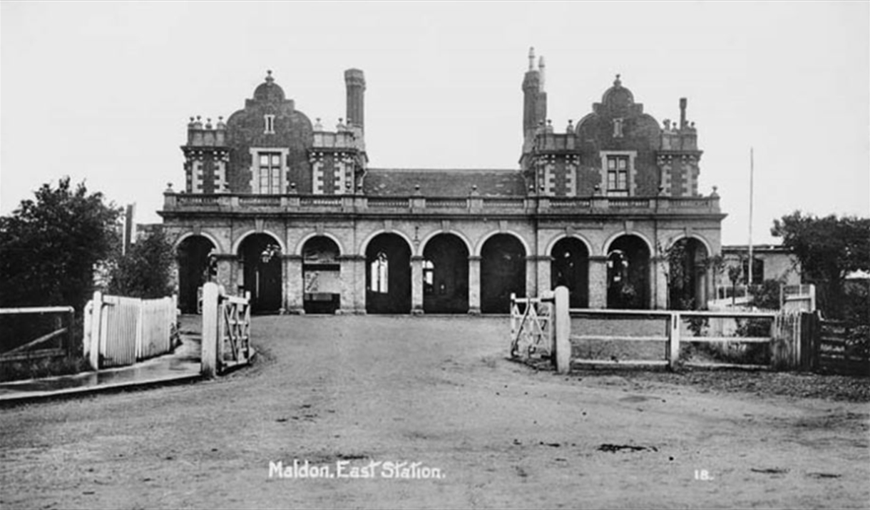 Maldon East and Heybridge Railway Station as seen in the early 1900's