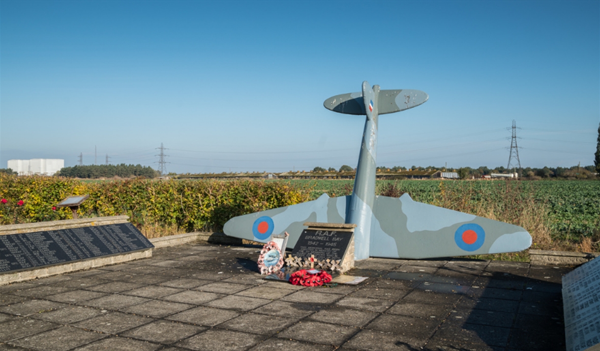 The RAF Bradwell Bay war memorial.