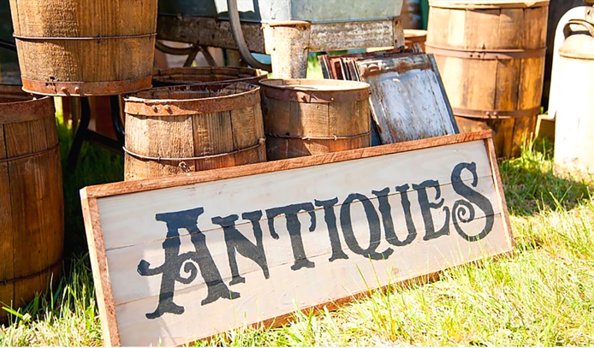 A selection of antiques on display