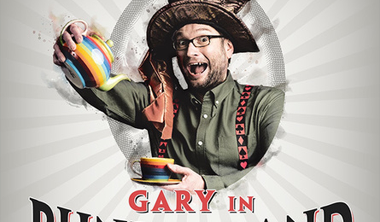 Gary Delaney is dressed as the Mad Hatter