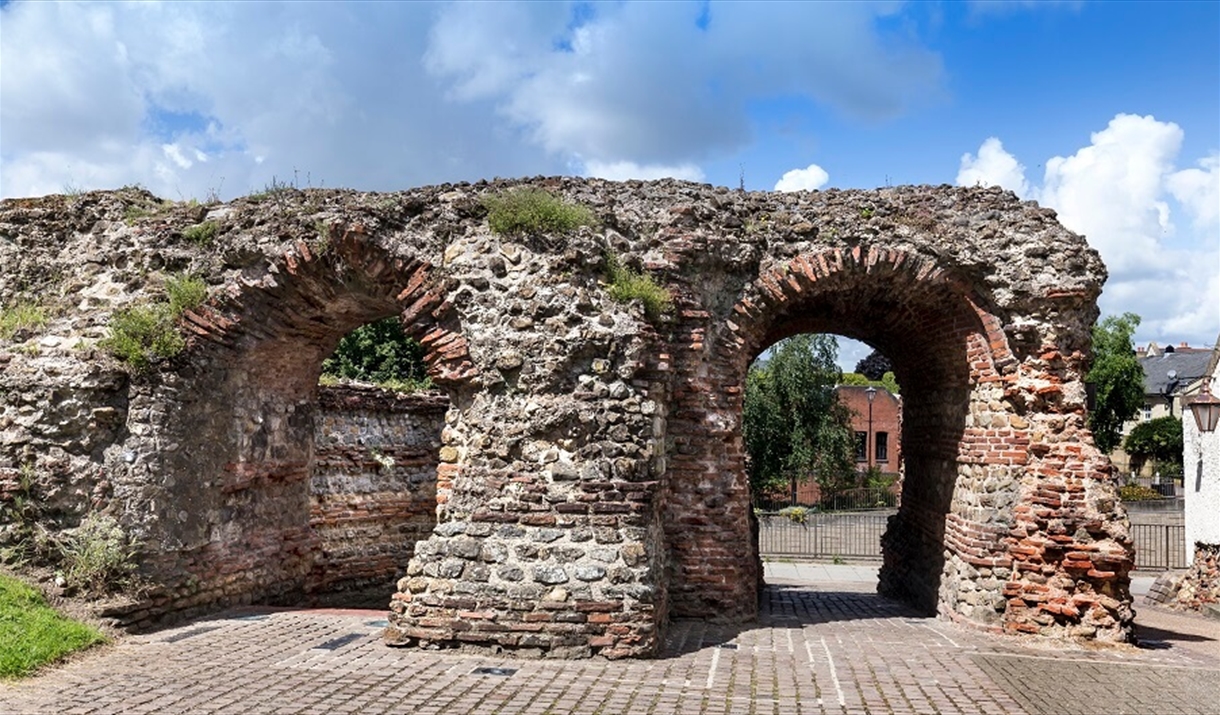 St Botolph's Gate in Colchester's Roman Wall