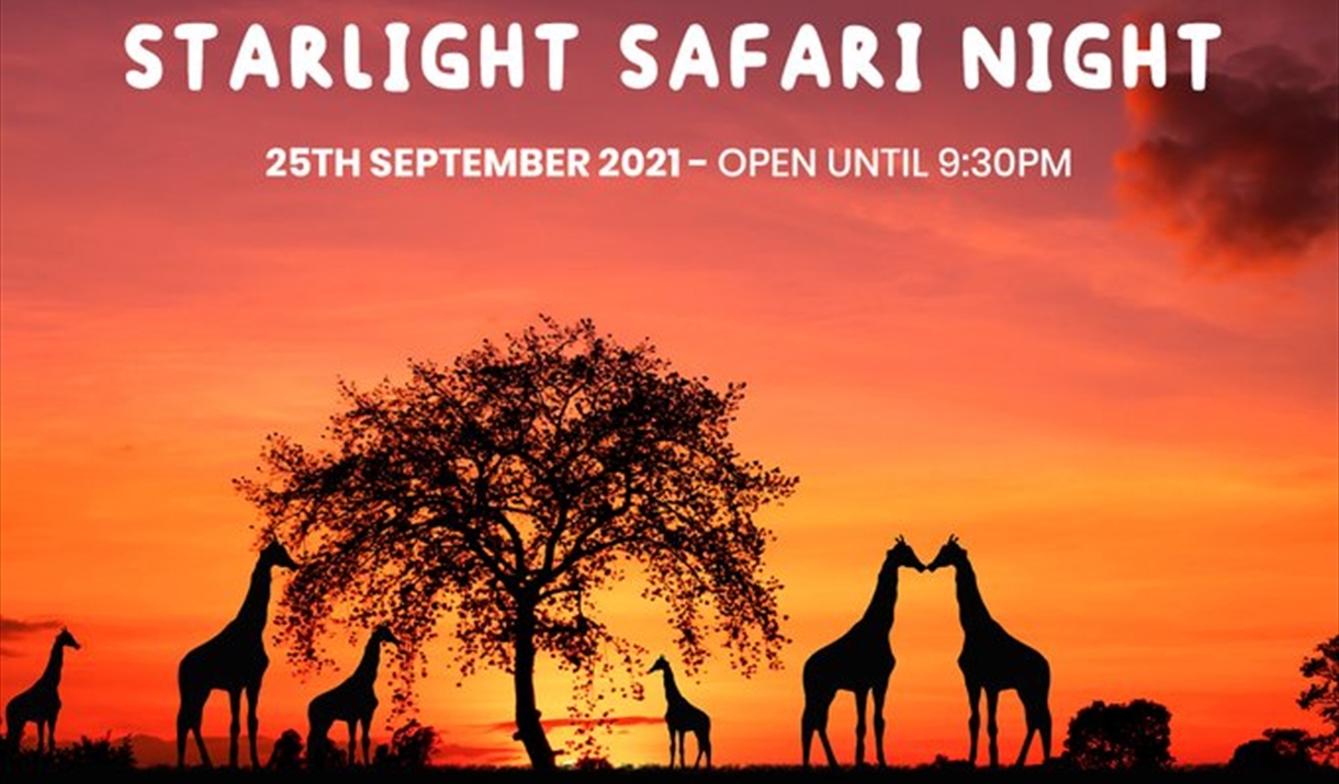 Starlight Safari Night - 25th September 2021, open until 9.30pm