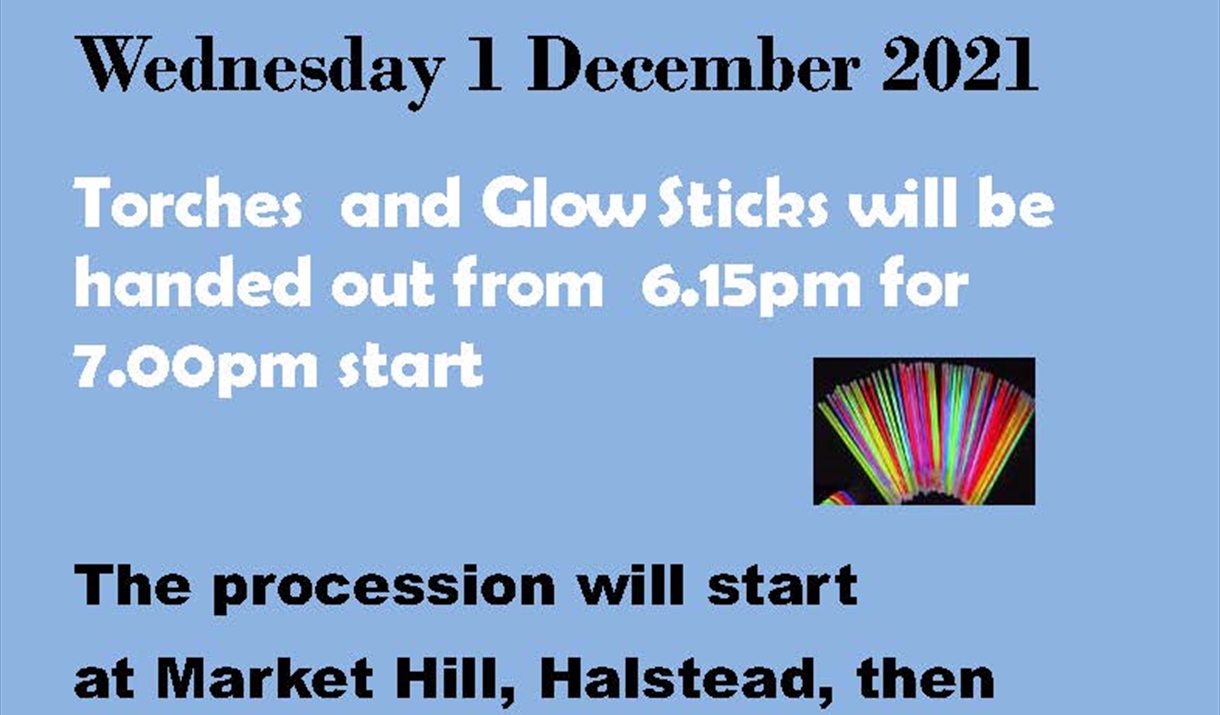 Halstead Torchlight procession poster 2021 - Flyer