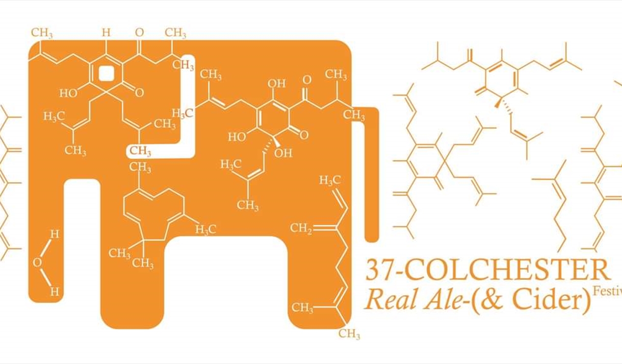 Poster for the 37th Colchester Real Ale and Cider Festival.