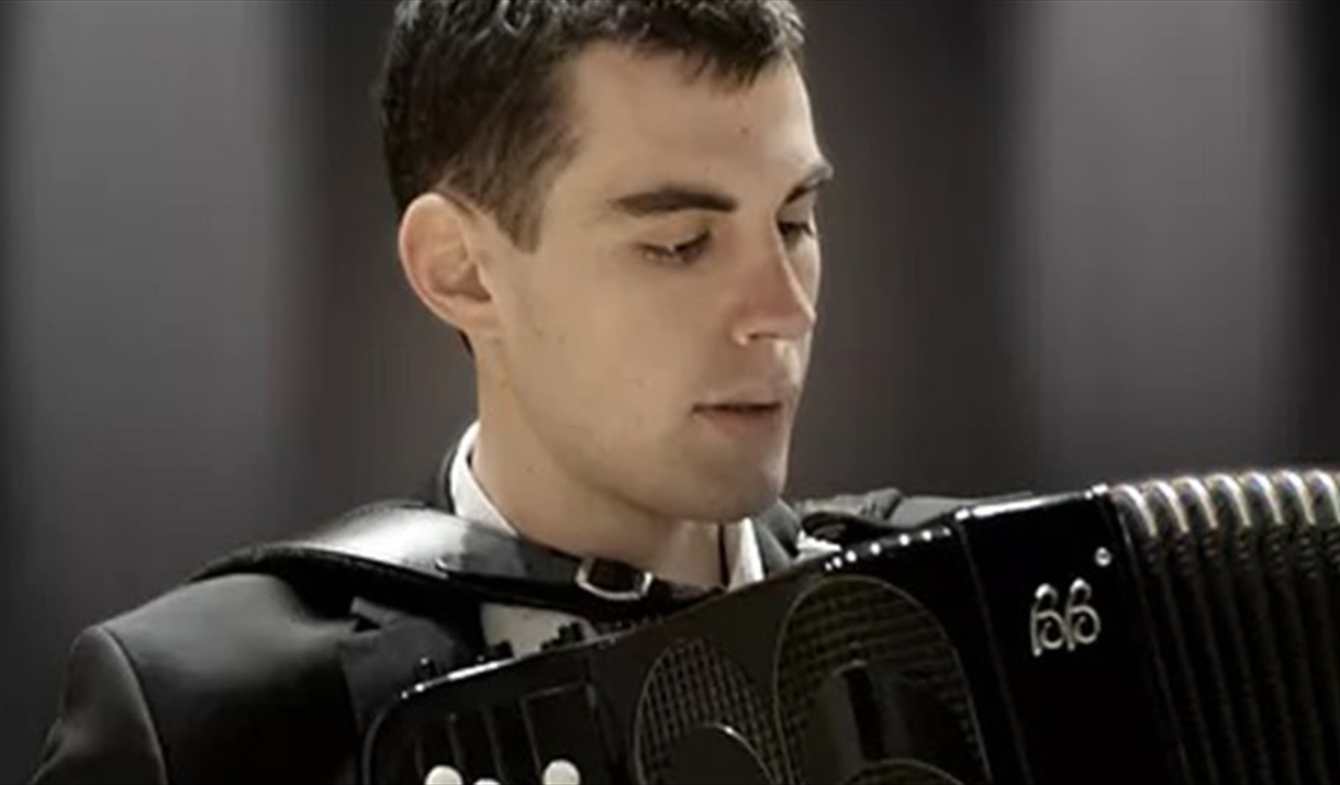 Ingo, with his accordian.