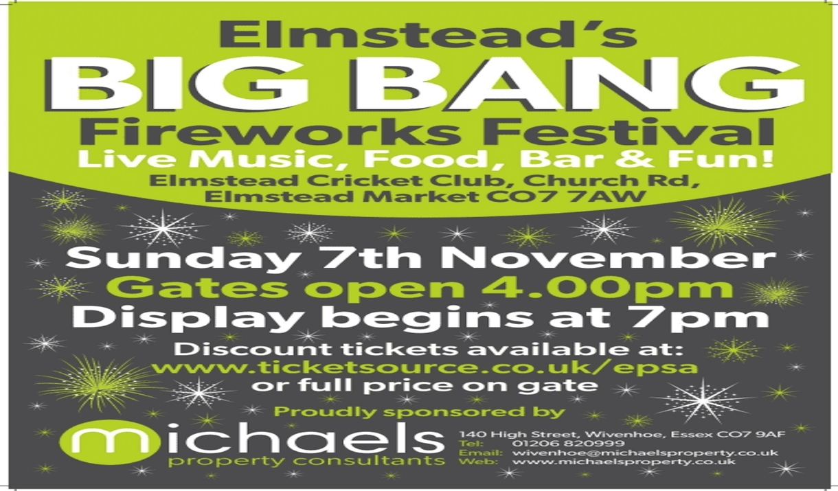 Elmstead's Big Bang Fireworks Festival