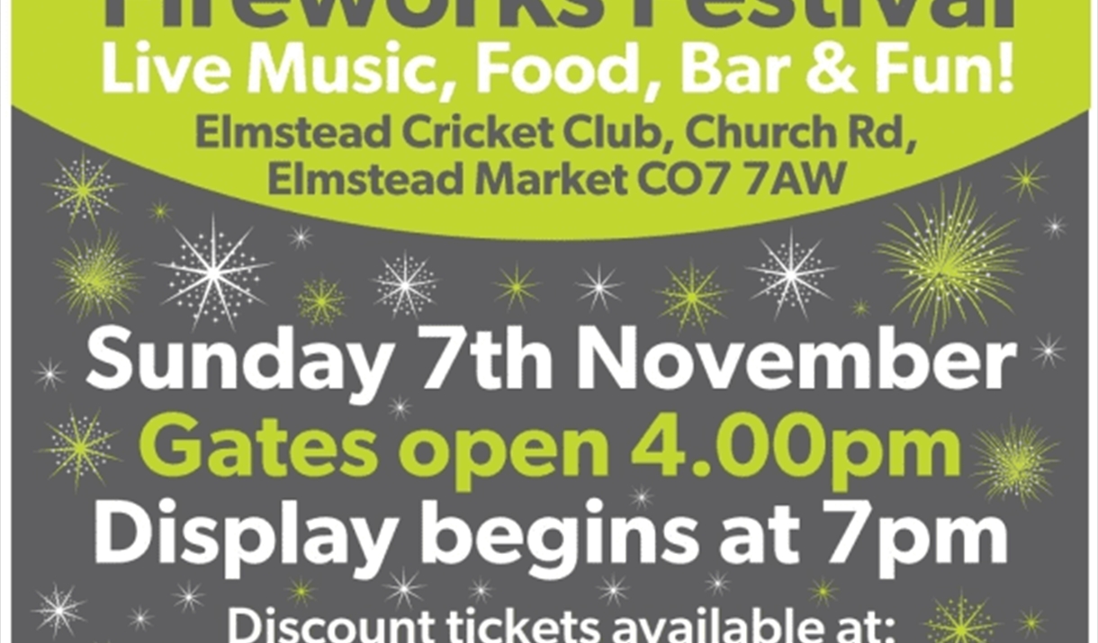 Elmstead's Big Bang Fireworks Festival