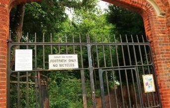 Audley End Park gates