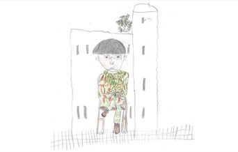 A child's picture of a soldier