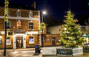 Christmas tree in Braintree town centre