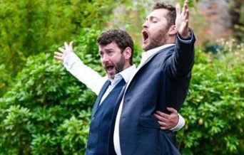 Two Opera Singers in a Garden