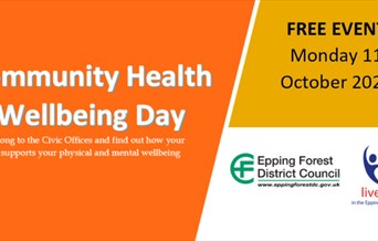 Banner reads Community Health and Wellbeing Day