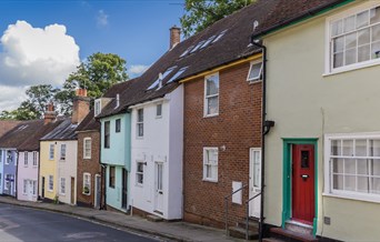 Colourful Houses in the Dutch Quarter Colchester