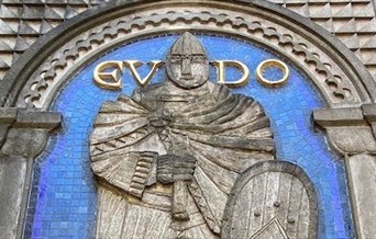 A mural of Eudo Dapifer