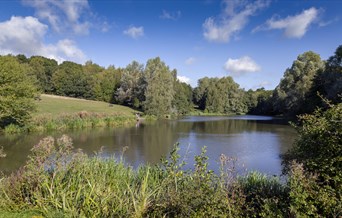 High Woods Country Park view of lake.