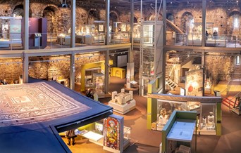An interior shot of Colchester CAstle
