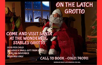 Santa in his grotto