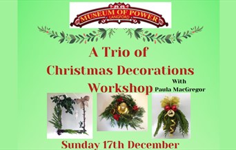 Poster with wreath and table decoration