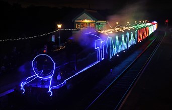 Lights Train at Epping Ongar Railway