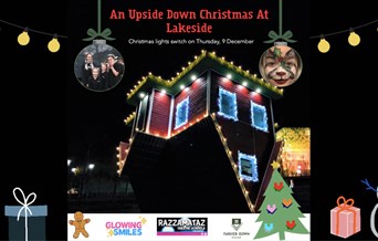Christmas Lights Switch at Upside Down House Lakeside