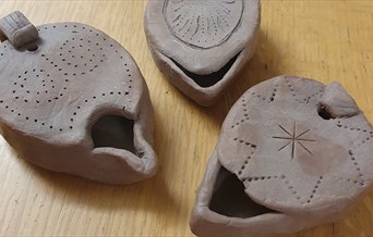 Handmade clay pots