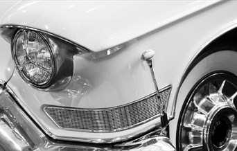 Detail of classic car