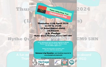 Thames Sailing Barge Trust Children's Days Poster