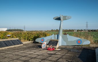 The RAF Bradwell Bay war memorial.