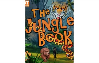 Cartoon tiger, snake, bear, panther