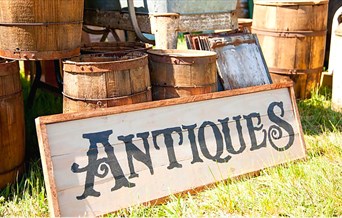 A selection of antiques on display