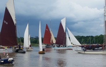 Sailing boats on the River Colne