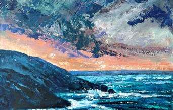 Art Workshop: Paint a Seascape in Thick & Thin Acrylics