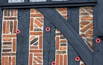 Musket Ball Holes in the Old Siege House