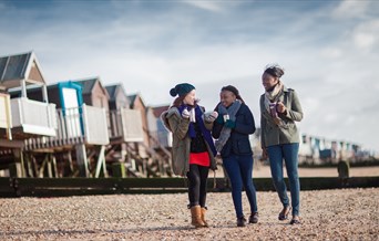 Southend Beach walkers