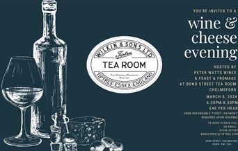 Wine and cheese night at Bond Street Tiptree Tea Room, Chelmsford