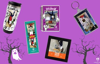 Halloween Competition at Upside Down House Lakeside with personalised products from My Moments