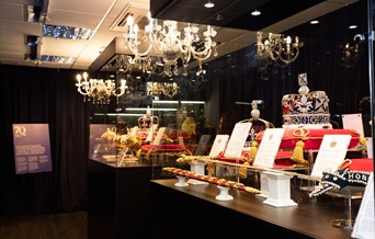 The replica crown jewels on display