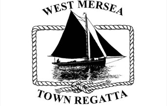 West Mersea Town Regatta Logo of a Sailing Barge