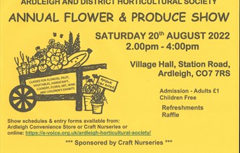 Ardleigh Annual Flower & Produce Show