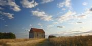 St Peter's Chapel with scudding clouds